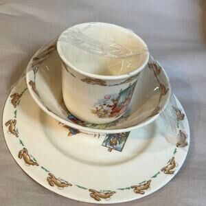 ROYAL DOULTON VTG‎ 3 PIECE BUNNYKINS SET